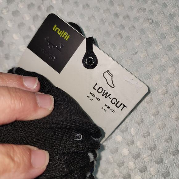 TRUFIT NWT MENS CUSHION PERFORMANCE LOW CUT SOCKS 3 PAIR PACK - Picture 6 of 6